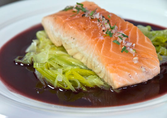 Salmon With Leeks Recipe