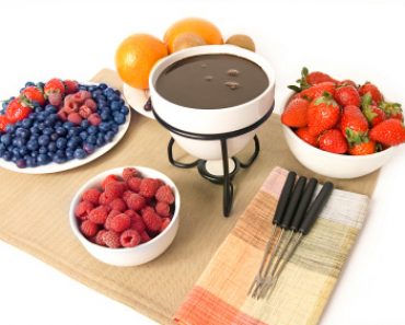 Chocolate Fondue Recipe Chocolate Fondue with fruits